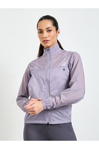 Take Two By Styli Purple Lightweight Running Jacket