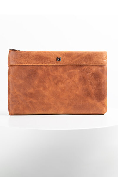 BAYDERİ Luse Leather Handbag Crazy Fındık
