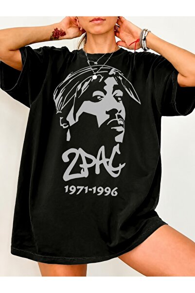 Generic Brand 2PAC Portrait with 1971 - 1996,casual wear,100% cotton,crew nec...
