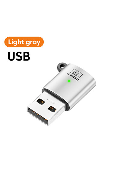Choice1 USB Light Gray Mini USB3.0 Type C To TF Card Reader Memory Adapter 5G...