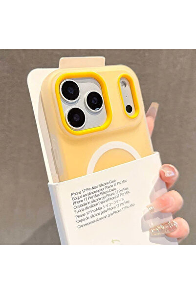 Choice99 iPhone 15 Pro Yellow Luxury Candy Color 2 IN 1 Magnetic Case For iPh...