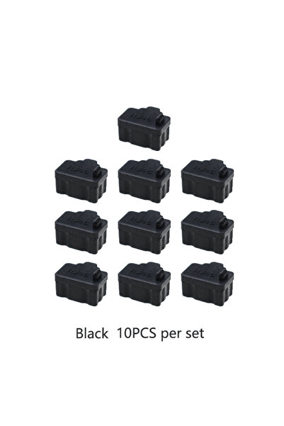 Choice8 Black 10/20/30/40PCS RJ45 Ethernet Port Silicone Dustproof Plug Dustp...