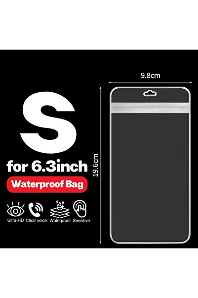 Choice6 S-for 6.3inch 2Pcs 2-20PCS Clear Phone Case Anti-dust Waterproof Unde...