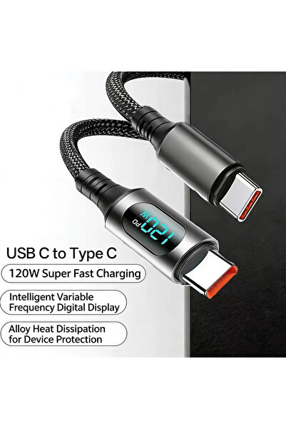 choice2 2m C-C NNBILI 120W A-C and C-C With Digital Display Super Fast Charge...