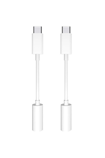 Choice 2pcs white USB-C to 3.5mm Headphone Jack Adapter,Audio Aux Dongle for ...