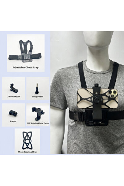 Choice a set Adjustable Headband And Chest Band Shooting Stand for Mobile Pho...