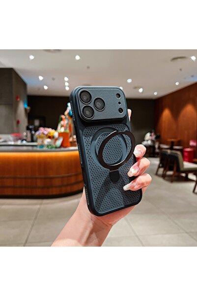 Choice89 iPhone17 Pro Max Black Heat Dissipation Cooling Mesh Hole Case for i...