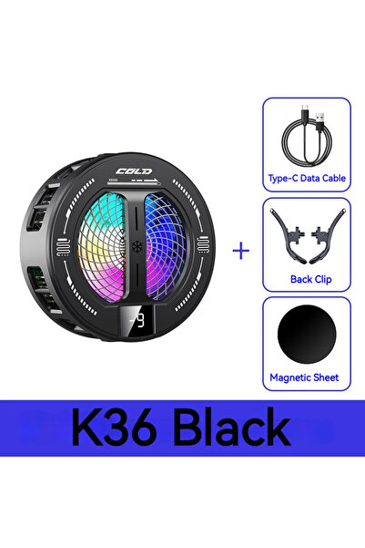 Choice1 k36-black K36 Semiconductor Magnetic Phone Cooler Fast Heat Dissipato...