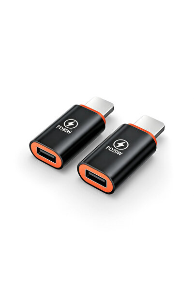 Choice6 black 2pcs USB C To Lightning Fast Charging Adapter 20W Mobile Phone ...