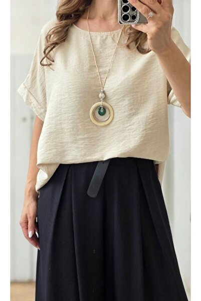MAXORA SHOP Bluze din vascoza Isabell - Crem