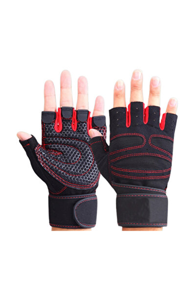 Other Fitness Gloves Gym Weight Lifting Body Building Exercise Workout Half F...