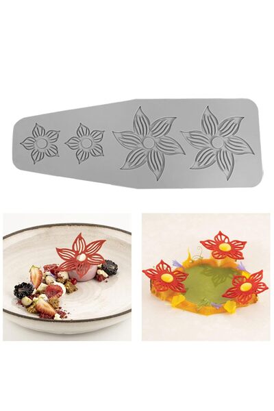 Siliko World Tuile Mold Silicone Tuile Mold Flower Figure