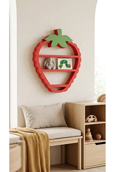 Bide3D Strawbie Dekoratif Duvar Rafı