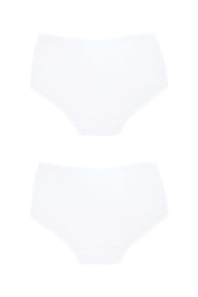 OrganicKid Ease Kadın Beyaz Yüksek Bel Slip Külot 2'li Set
