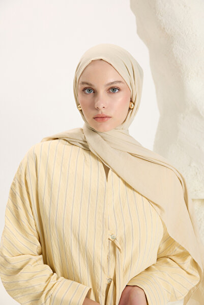 Qef Daily Cotton Şal Bej