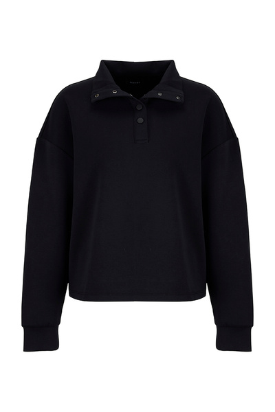 Fabrika Siyah Kadın Loose Fit Sweatshirt F6WL-SWT0032-M