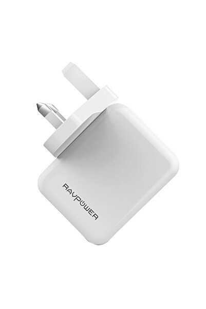 RavPower شاحن حائط ثنائي المنفذ RP-PC001 بقوة 24 واط (المملكة المتحدة) غير مت...