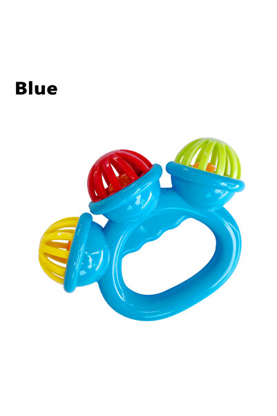Choice Blue 1-4PCS Baby Hand Rattle Ball Toy Newborn Grasping Hand Bell Senso...