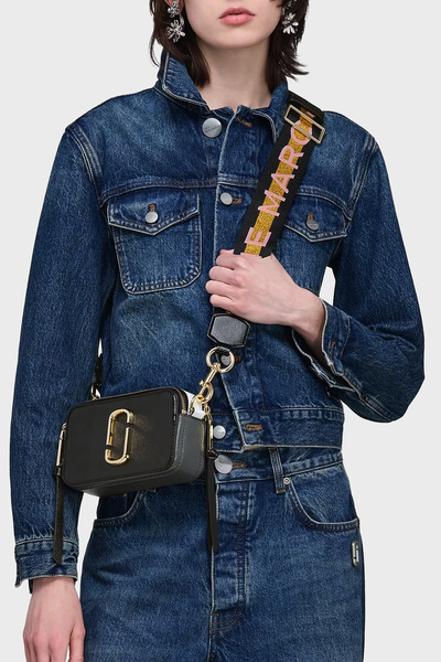 Marc Jacobs حقيبة نسائية من الجلد الطبيعي مع حزام كتف قابل للتعديل من The Snapshot 2P6HCR009H01 002