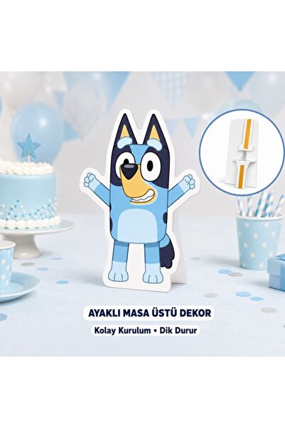 parti show Bluey Ayaklı Dekoratif Pano 35 cm