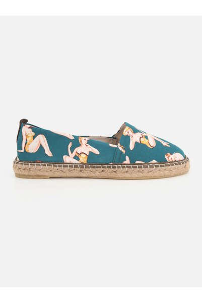 SU14 Artsy Mayolu Kız Kadın Düz Espadril