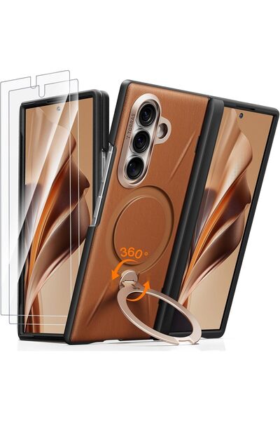 TORRAS Ostand VegSkin Series Case for Samsung Galaxy Z Fold 8 Ultra, 360° Rot...