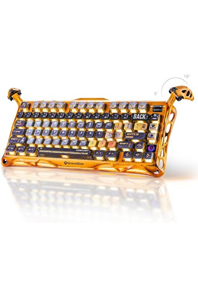 Gravastar Mercury K1 Mechanical Gaming Keyboard (Gradient White) - 75% Layout...
