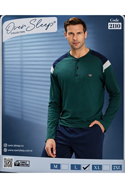 Over Sleep by Poleren Men's Cotton Pajama Set
