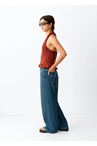 Mango Teen Kruvaze düz kesim jean