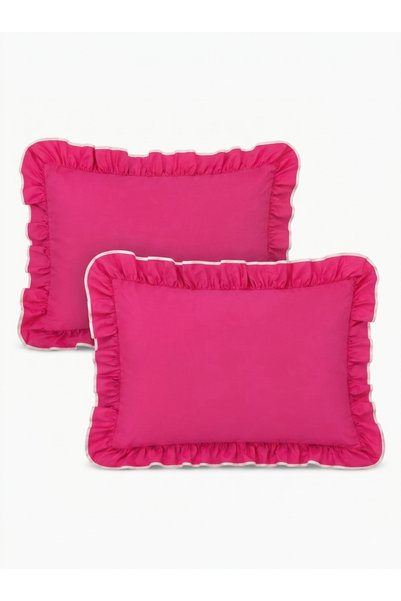 Generic Brand Pink Ruffle Pillowcase (2 Pieces)
