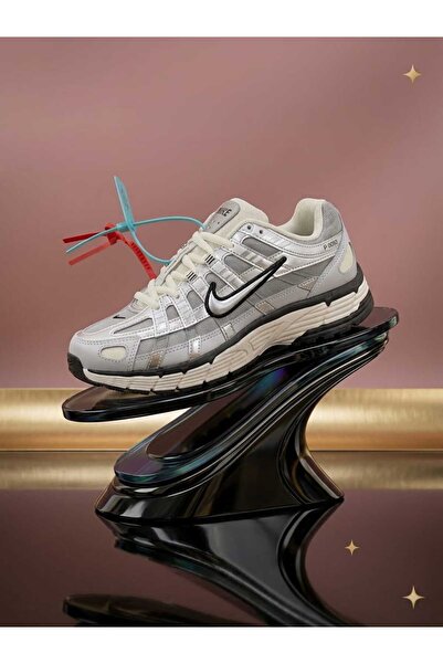 Shoes حذاء P-6000 فضي إيدشن - سنيكرز رياضي عصري بتصميم فخم وراحة فائقة