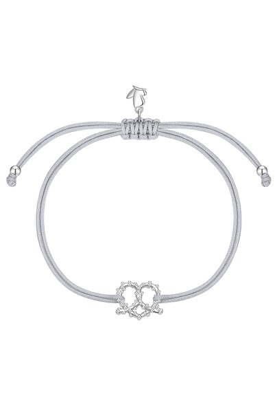 Glanzstücke München Náramok Textilarmband z nehrdzavejúcej ocele, textilný (s...
