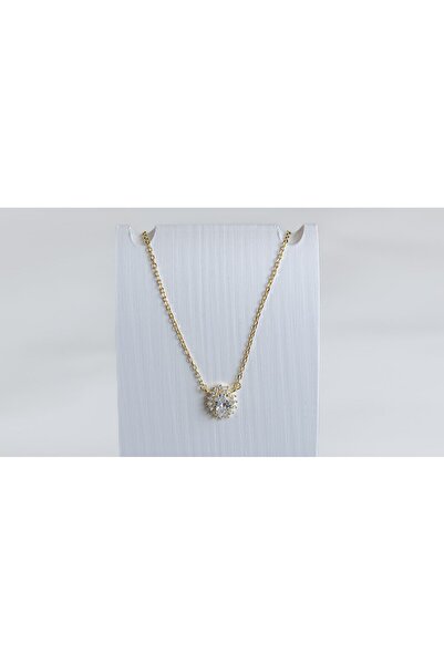 OEM Ασημένιο Επιχρυσωμένο Κολιέ Με Ζιργκόν Silver925