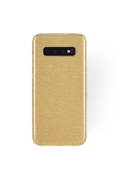 Forcell Γκλίτερ Σκληρή Θήκη Χρυσή (Samsung Galaxy S10)