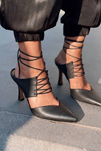 I Love Shoes Aria Γυναικεία Δερμάτινα Στιλέτο Μαύρα Ματ