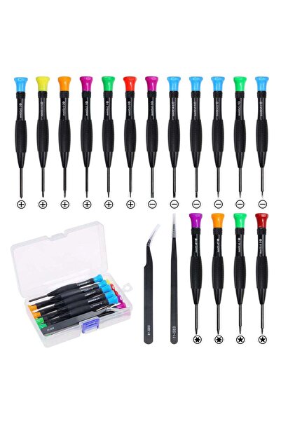 Arabest 18-Piece Precision Magnetic Screwdriver Kit,Flathead,Phillips,Star,Tw...