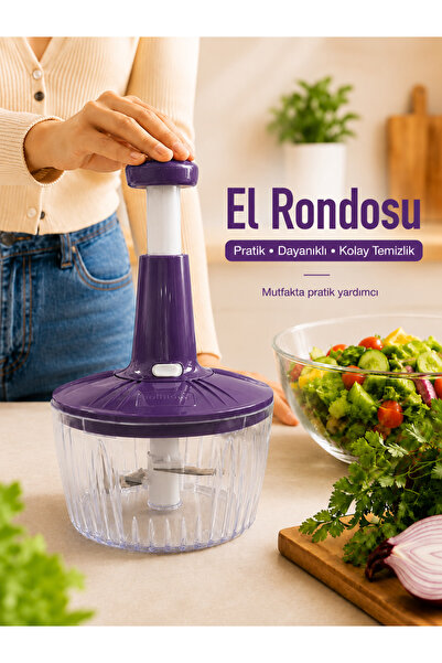 prokitchen Bladed Rondo 3-Bladed Handheld Rondo Purple