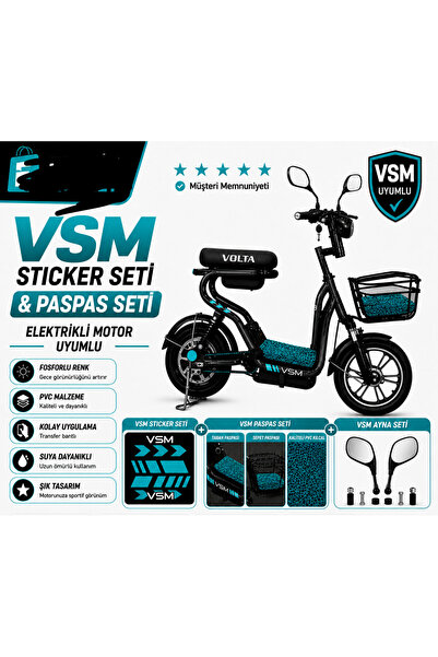 Genel Markalar Volta vsm sticker, paspas ve ayna seti