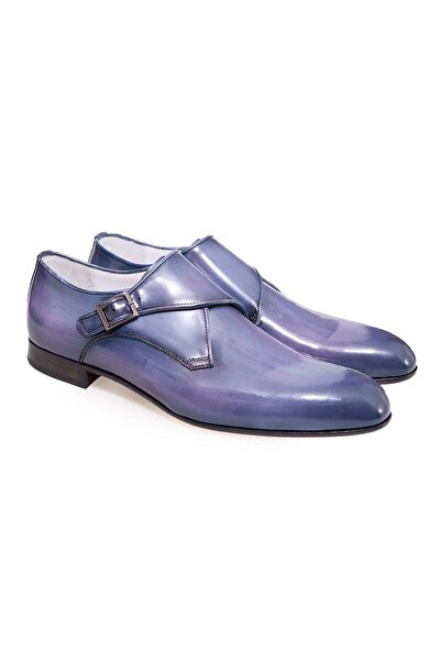 FRANCO CALVANI White Purple Laceless Genuine Leather Leather Sole Men's Shoes