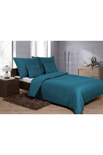 NO BRAND Lenjerie de pat din bumbac satinat, culoare uni, 160x200 cm, verde s...