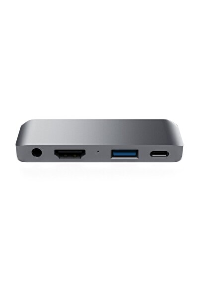 Satechi Hub mobil Pro din aluminiu USB-C 60W 4K HDMI gri