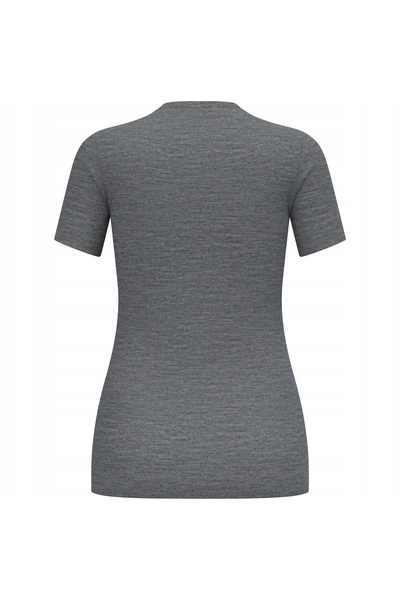 Odlo Tricou de damă MERINO 160 BL TOP cu guler rotund, mânecă scurtă, gri