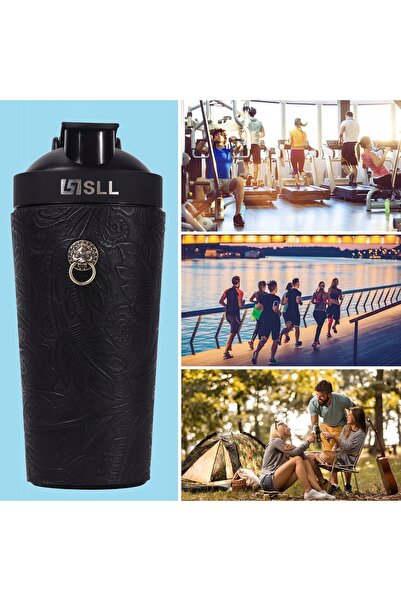 NO BRAND Termos izolat pentru apă SLL 1L, sticlă turistică, sticlă sport