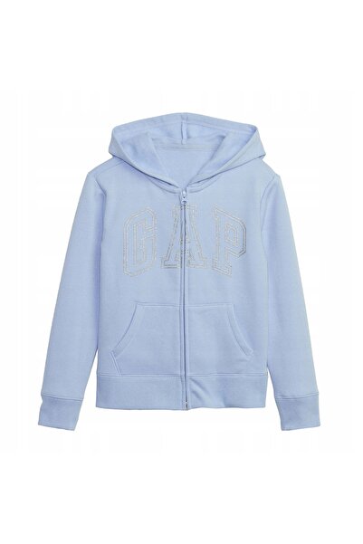 NO BRAND Hanorac pentru copii GAP V-FA SLD Logo PO albastru cristal S