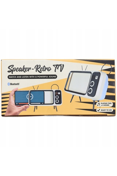 NO BRAND Boxă portabilă Bluetooth retro, tip televizor, 3 în 1, pentru mobil