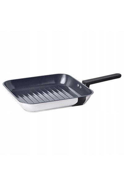 IKEA MIDDAGSMAT Tigaie grill, cu strat antiaderent. oțel inoxidabil, 28