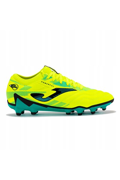 Joma Ghete de fotbal bărbătești puternice FG, galben fluorescent/turcoaz, măr...