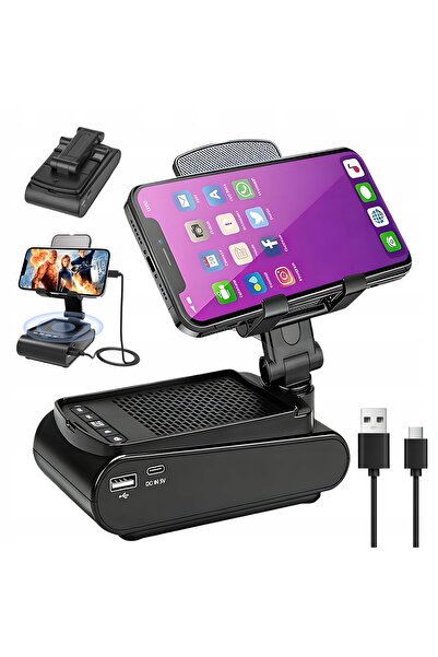 NO BRAND Boxă Bluetooth cu suport pentru telefon și tabletă, portabilă, cadou...