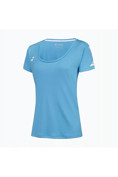BABOLAT Top de damă cu mânecă scurtă, albastru cyan, M