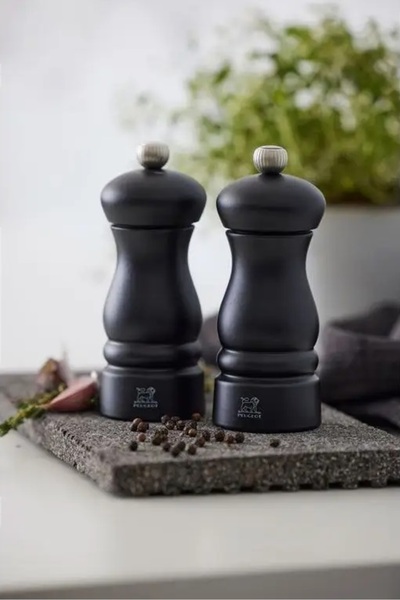 NO BRAND Set Peugeot Clermont cu 2 râșnițe manuale din lemn de 13 cm pentru s...